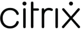 Citrix logo in black text with stylized lowercase letters and an X